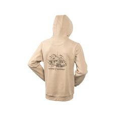 Sand | Hunters Element Hide Away Hoodie Image Displaying No Logos Or Titles, Also Back Of Hoodie.