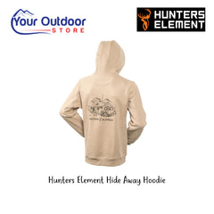 Hunters Element Hide Away Hoodie | Hero Image Displaying All Logos And Titles.