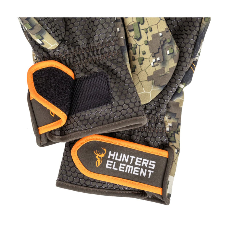 Desolve Veil | Hunters Element Legacy Gloves Image Displaying Close Up View Of Velcro Wrist Straps. 