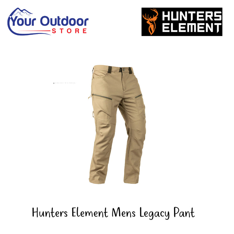 Hunters Element Men's Legacy Pants | Hero Image Showing All Logos And Titles.