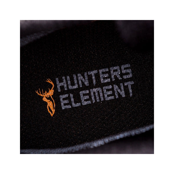 Brown | Hunters Element Lima Boot Image Showing Close Up View Of Logo Inside Boots.