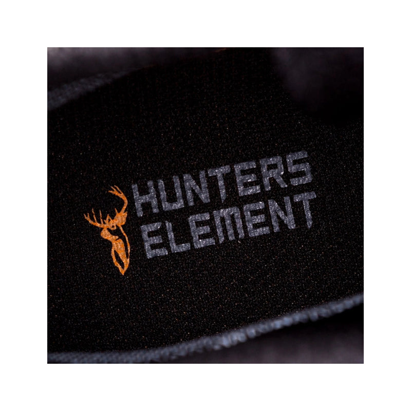 Brown | Hunters Element Lima Boot Image Showing Close Up View Of Logo Inside Boots.