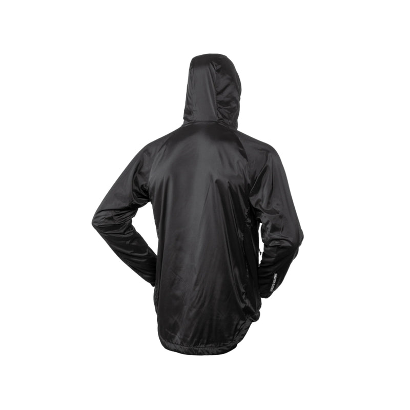 Black | Hunters Element Men's Acclimate Hood Image Showing Back View.