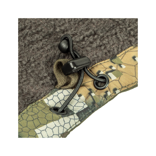 Desolve Veil Camo |  Hunters Element Mens Acclimate Hood Image Showing Close Up Of The Inner Liner And Waist Pull Cord.