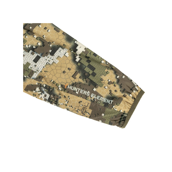 Desolve Veil Camo |  Hunters Element Mens Acclimate Hood Image Showing Close Up Of The Wrist Cuffs.