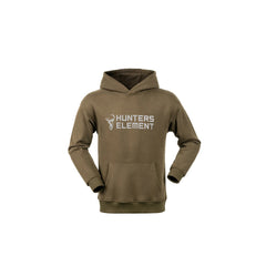 Khaki | Hunters Element Block Hoodie Image Showing Front View, No Logos Or Titles.