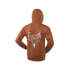 Rust | Hunters Element Mens Fallow Skull Hoodie Image Showing No Logos Or Titles.