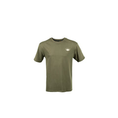 Khaki | Hunters Element Mens Lux Tee Image Showing Front View.