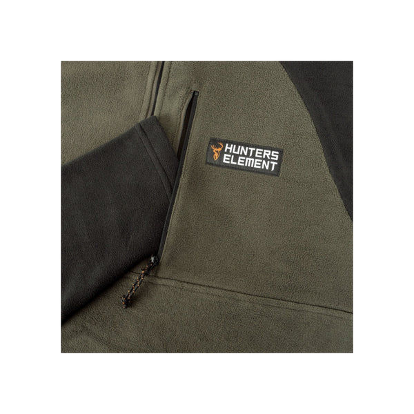 Forest Green | Hunters Element Men's Rove Top Image Showing Close Up Of Pocket.