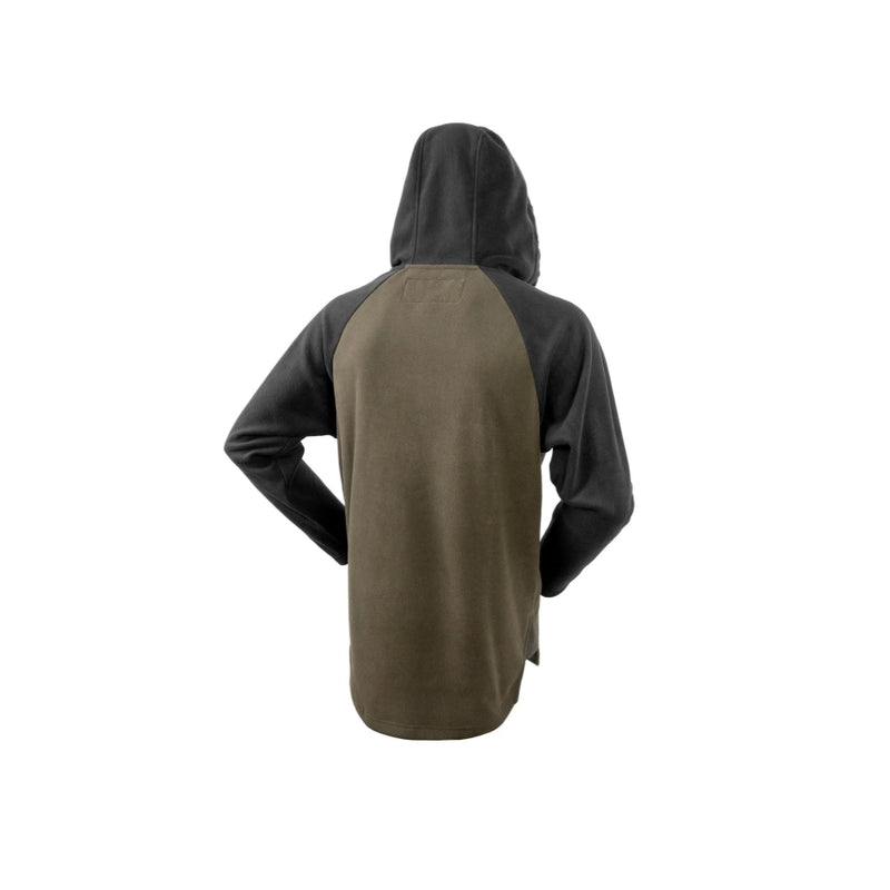 Forest Green | Hunters Element Mens Whakarapu Long Sleeve Hood Image Showing Back View.