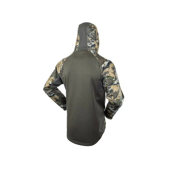 Desolve Veil | Hunters Element Mens Zenith Hood Image Showing Back View.