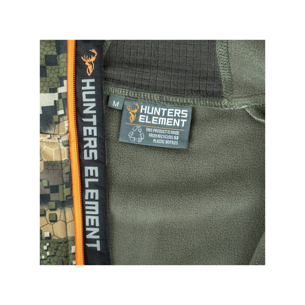 Desolve Veil | Hunters Element Mens Zenith Hood Image Showing Close Up View Of The Tag.