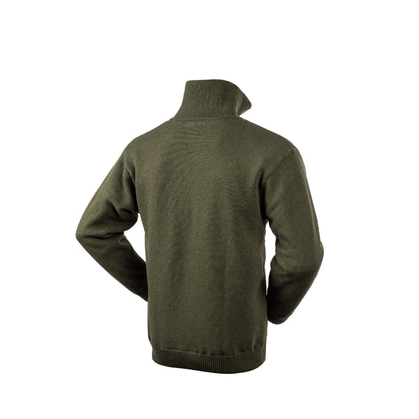 Bush Green | Hunters Element Moleskin Windblock Jersey Image Showing Back View.