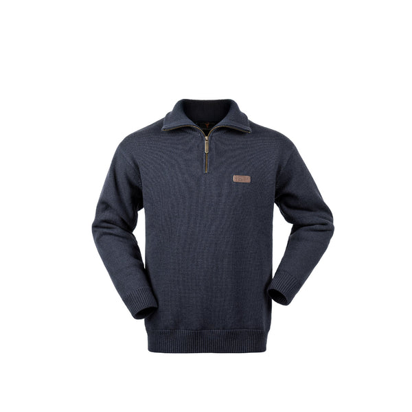 Navy | Hunters Element Moleskin Windblock Jersey Image Showing No Logos Or Titles.