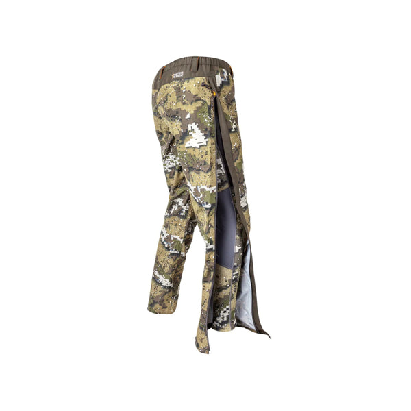 Desolve Veil | Hunters Element Obsidian Trousers Image Showing Full Length Zippers, Open.