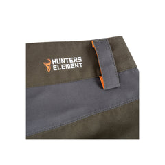 Forest Green | Hunters Element Mens Odyssey Pants Image Showing Close Up View Of Belt Loop.