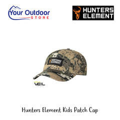 Hunters Element Kids Patch Cap | Hero Image Showing All Titles And Logos.