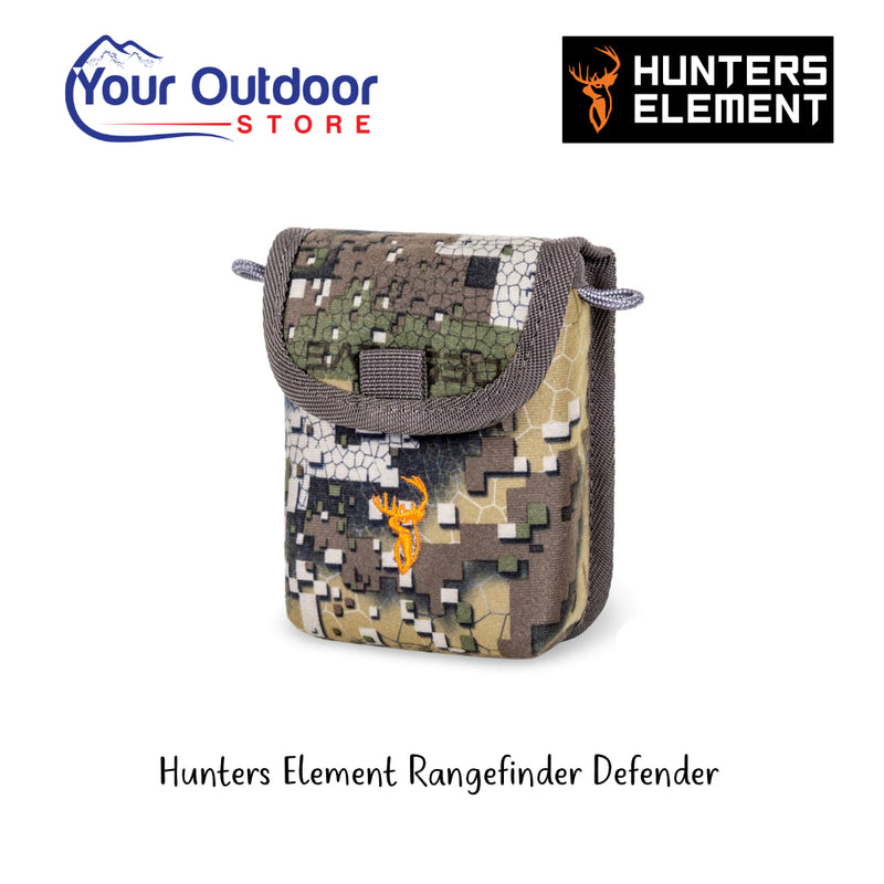 Hunters Element Rangefinder Defender | Hero Image Showing Logos And Titles.