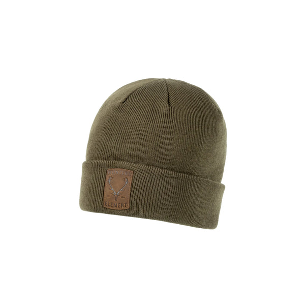 Khaki | Hunters Element Red Stag Beanie Image Showing No Logos Or Titles.