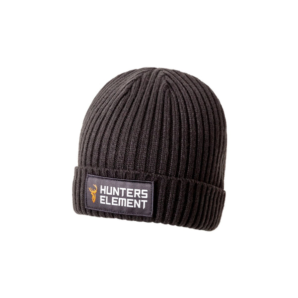 Black | Hunters Element Rivet Beanie Image Showing No Logos Or Titles.