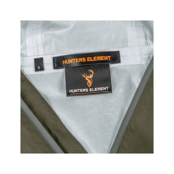 Forest Green | Hunters Element Storm Jacket Image Showing Close Up View Of The Tag.