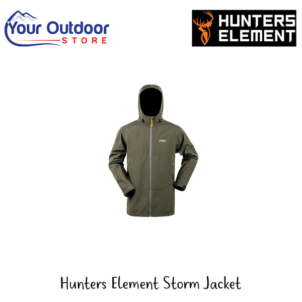 Hunters Element Storm Jacket | Hero Image | Hero Image Showing All Logos And Titles.