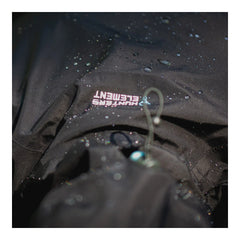 Black | Hunters Element Storm Jacket. Close Up of Waterproof Fabric.