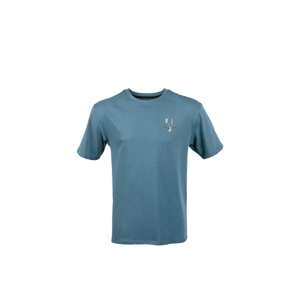 Denim | Hunters Element Tee Fallow Image Showing Front View.