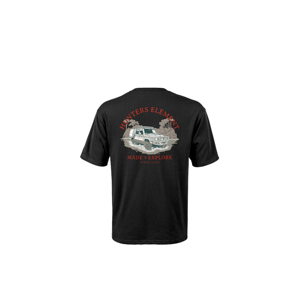 Black | Hunters Element Tee River Cruiser Image Showing No Logos Or Titles.