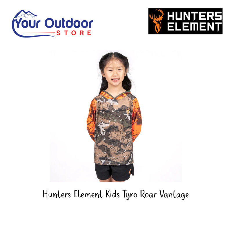 Hunters Element Kids Tyro Roar Vantage Desolve Fire/Veil | Hero Image Displaying All Logos And Titles.