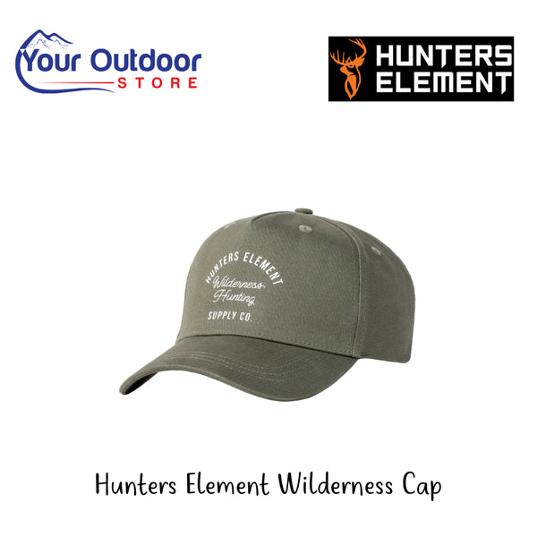 Hunters Element Wilderness Cap | Hero Image Showing All Titles, And Logos.