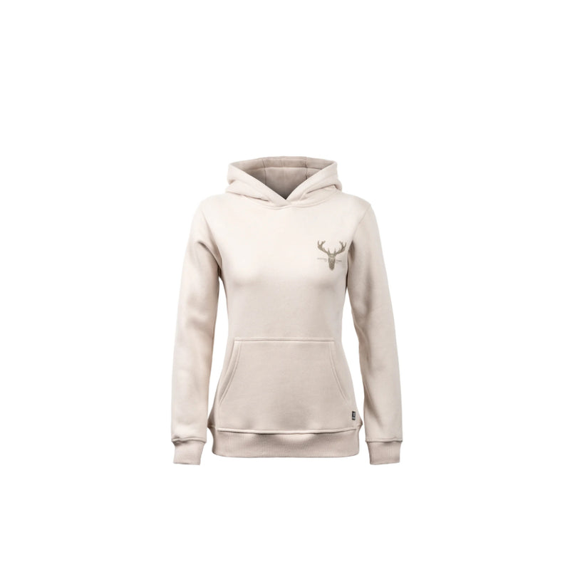 Oat | Hunters Element Womens Alpha Stag Hoodie Image Displaying No Logos Or Titles.