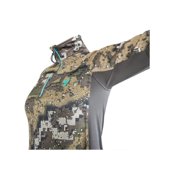 Desolve Veil | Hunters Element Womens Eclipse Top Image Showing Close Up View Of Under Arm Panel.