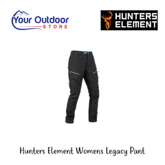 Hunters Element Women's Legacy Pants | Hero Image Showing All Logos And Titles.