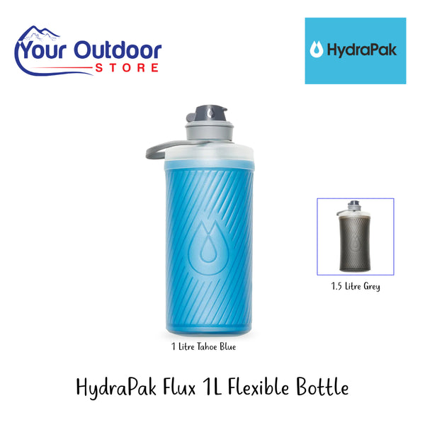 HydraPak Flux Flexible Bottle | Hero Image Showing All Logos, Titles And Variants.