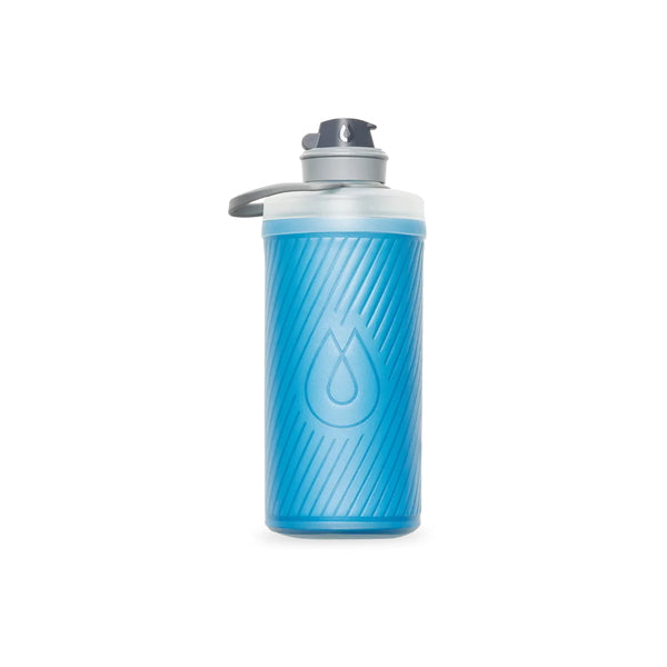 Tahoe Blue 1L | HydraPak Flux Flexible Bottle Image Showing No Logos Or Titles.