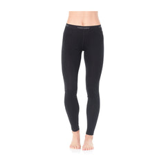 Black | Icebreaker Womens 200 Oasis Legging Image Showing Front View, On A Model.