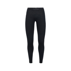 Black | Icebreaker Womens 200 Oasis Leggings Image Showing No Logs Or Titles.