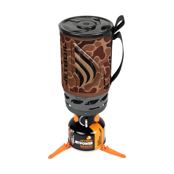 1.0 Litre / Camo | Jetboil Flash Personal Cooking System Image  Showing Angled Top View.