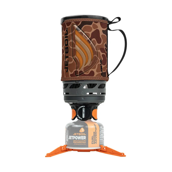 1.0 Litre / Camo | Jetboil Flash personal Cooking System Image Showing No Logos or Titles.