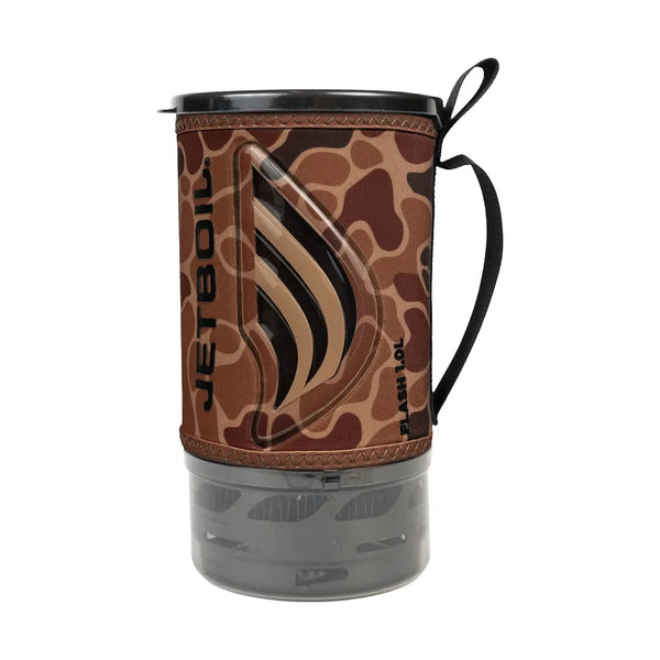 1.0 Litre / Camo | Jetboil Flash Personal Cooking System Image Showing Jetboil Packed Up For Easy Storage And Transport.