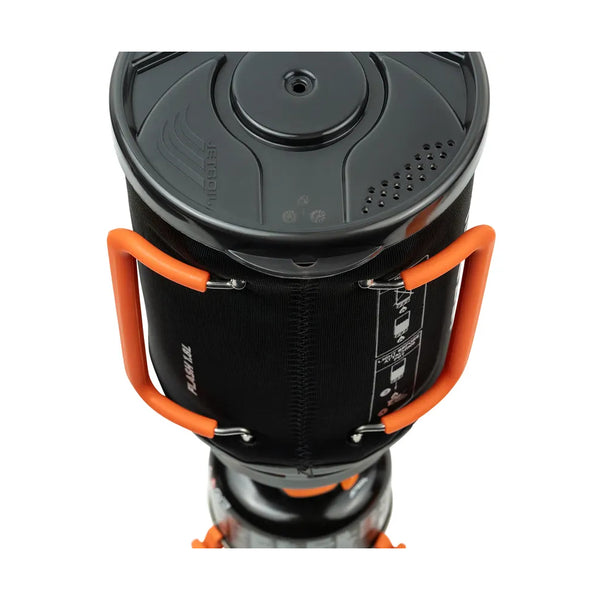 1.8 Litre / Carbon | Jetboil Flash Personal Cooking System Image Showing Top View, Handles Folded Away For Storage.