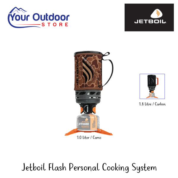 Jetboil Flash Personal Cooking System | Hero Image Showing All Logos, Titles And Variants.
