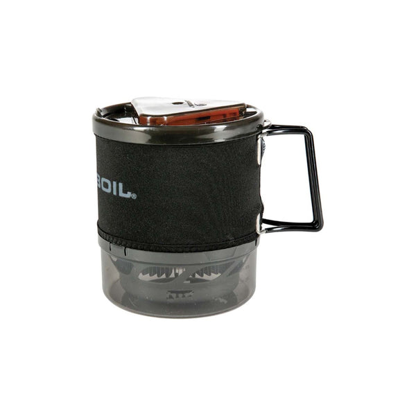Jetboil Minimo 1L | Image Showing Angled Side View, Packed Down For Storage And Transport.