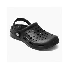 Black | Joybees Adults Active Clog  Image Showing Angled Side View Of A ingle Clog.