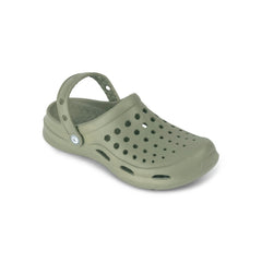 Dusty Olive | Joybees Adult Active  Clog Image Showing Angled Front View Of Clog.