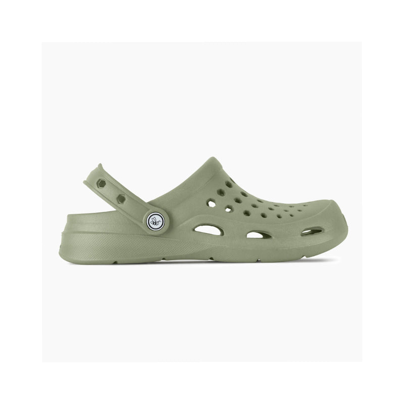 Dusty  Olive | Joybees Adult Active Clog Image Showing Side View.
