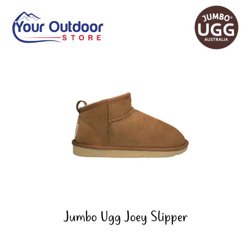 Jumbo Ugg Joey Slipper | Hero Image Showing Logos And Titles.