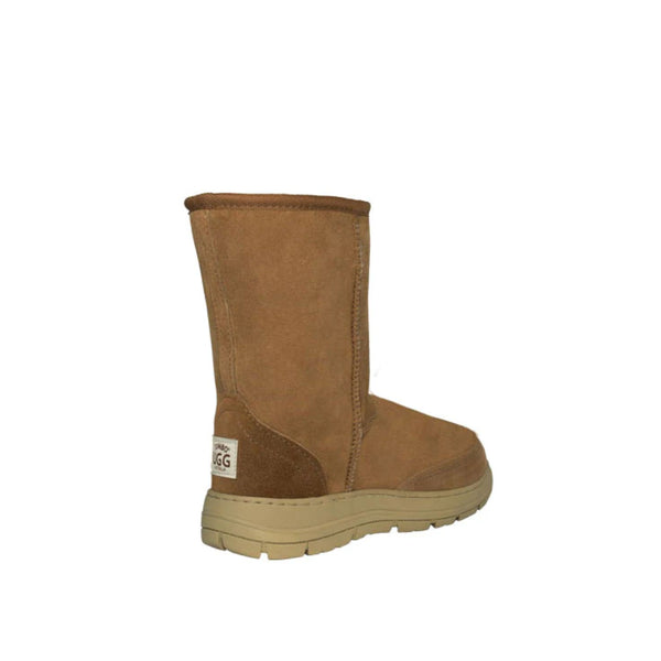 Chestnut | Angled Back View Showing Upper and Sole. 