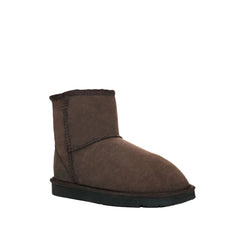 Chocolate | Jumbo Ugg Ultra Short Boot - Angled Front View. 